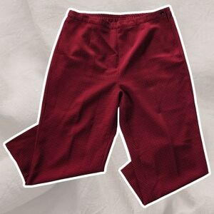 Vintage Petite 50s Style Gingham Buffalo Checkered Pedal Pusher High Rise Pants